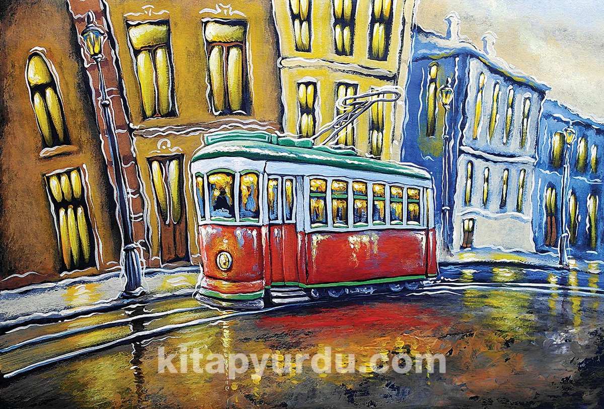 Nostalgische Tram | Houten Puzzel | 1000 Stukjes | 44 x 59 cm | King of Puzzle